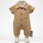 Müslim Kumaş Şortlu Erkek Bebe Tulum - Görsel 4
