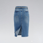 Genç Kız Halat Kemerli Denim Uzun Etek | 7-16 Yaş - Görsel 2