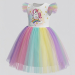 Unicorn Elbise 6-9 Yaş Arası
