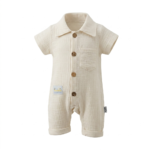 Müslim Kumaş Şortlu Erkek Bebe Tulum - Görsel 3