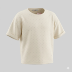 Taş Detaylı Oversize Crop Kız Tişört - Görsel 6