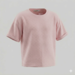 Taş Detaylı Oversize Crop Kız Tişört - Görsel 4