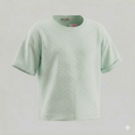 Taş Detaylı Oversize Crop Kız Tişört