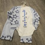 Babyim Yıldızlı Kapüşonlu Erkek Bebe Takım - Görsel 2