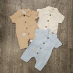 Müslim Kumaş Şortlu Erkek Bebe Tulum - Görsel 2
