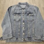 Kristal Taş Detaylı Kız Çocuk Jean Ceket - Görsel 2
