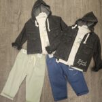 Bebek Kapüşonlu Jean Ceketli 3'lü Street Style Set | 6-24 Ay - Görsel 3