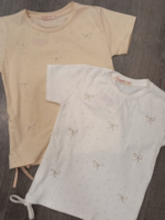 Taş İşlemeli Fiyonk ve Yan Bağlama Detaylı T-Shirt 5 Yaş 12 Yaş Arası - Görsel 2