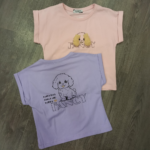 Kız Çocuk Peluş Detaylı T-Shirt 5-8 Yaş - Görsel 2
