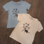 Kız Çocuk "Nice" & Lovely Cat Buklet Nakışlı T-Shirt 5-8 Yaş - Görsel 2