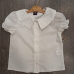 Kız Çocuk Bebe Yaka Taş İşlemeli Şifon Gömlek | 5-12 Yaş - Görsel 2