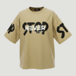 Erkek Pamuklu "Never Stop - Life is Short" Baskılı Çocuk Tişört - Görsel 2