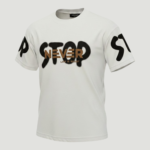 Erkek Pamuklu "Never Stop - Life is Short" Baskılı Çocuk Tişört - Görsel 4