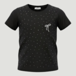 Genç Kız Fiyonk Detaylı Işıltılı T-Shirt 11-14 Yaş