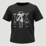 Kız "You Are" Mesajlı ve Fiyonk Detaylı T-Shirt 11-14 Yaş - Görsel 3