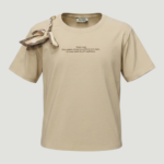 Genç Kız Fular Detaylı ve Motto Baskılı T-Shirt 11-14 Yaş - Görsel 3