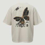 Genç Kız Kelebek ve Workshop Baskılı Oversize T-Shirt 11-14 Yaş - Görsel 6