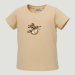 Çocuk Gözlüklü Tavşan ve Şiir Baskılı T-Shirt 5-8 Yaş