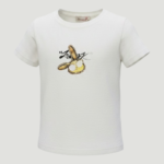 Çocuk Gözlüklü Tavşan ve Şiir Baskılı T-Shirt 5-8 Yaş - Görsel 3