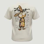 Çocuk Gözlüklü Tavşan ve Şiir Baskılı T-Shirt 5-8 Yaş - Görsel 4