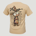 Çocuk Gözlüklü Tavşan ve Şiir Baskılı T-Shirt 5-8 Yaş - Görsel 2
